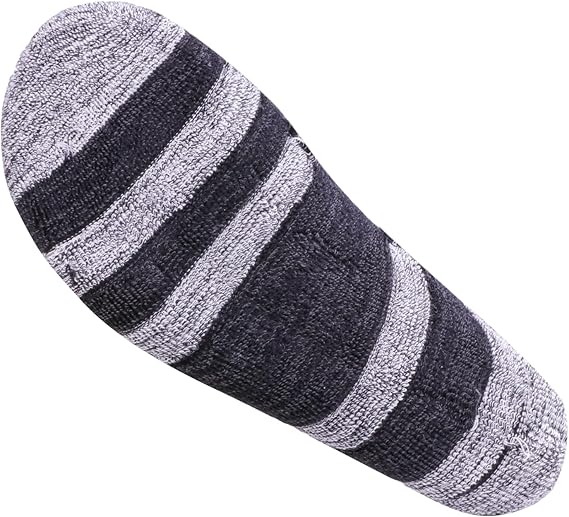 Men's Sports Socks Moisture Wicking 5 Pairs - Black/Grey