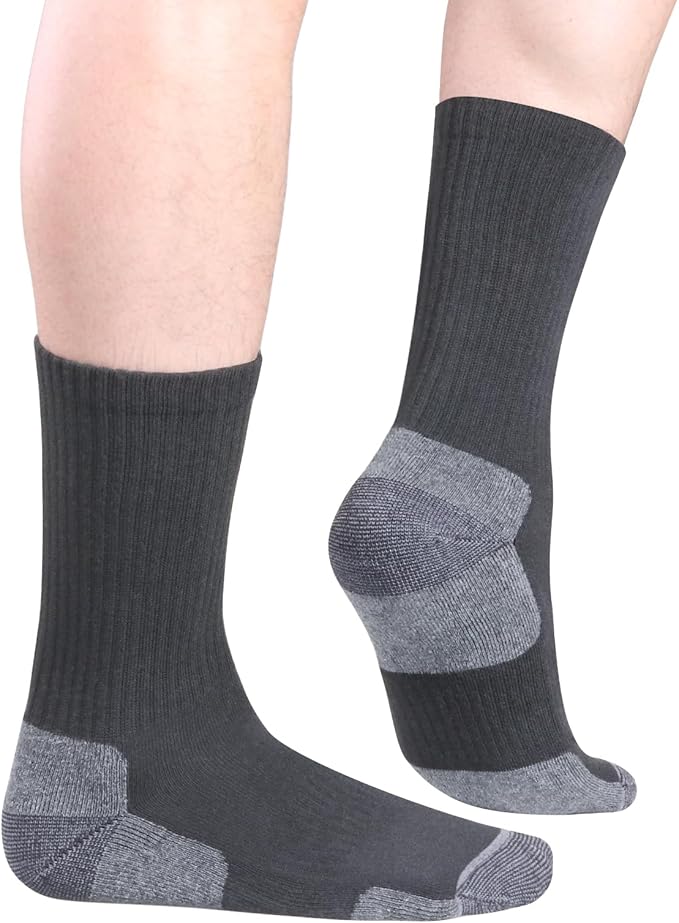 Men's Walking Sports Socks 5 Pairs - Grey