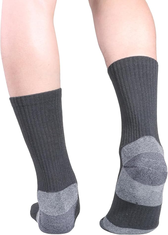 Men's Walking Sports Socks 5 Pairs - Grey